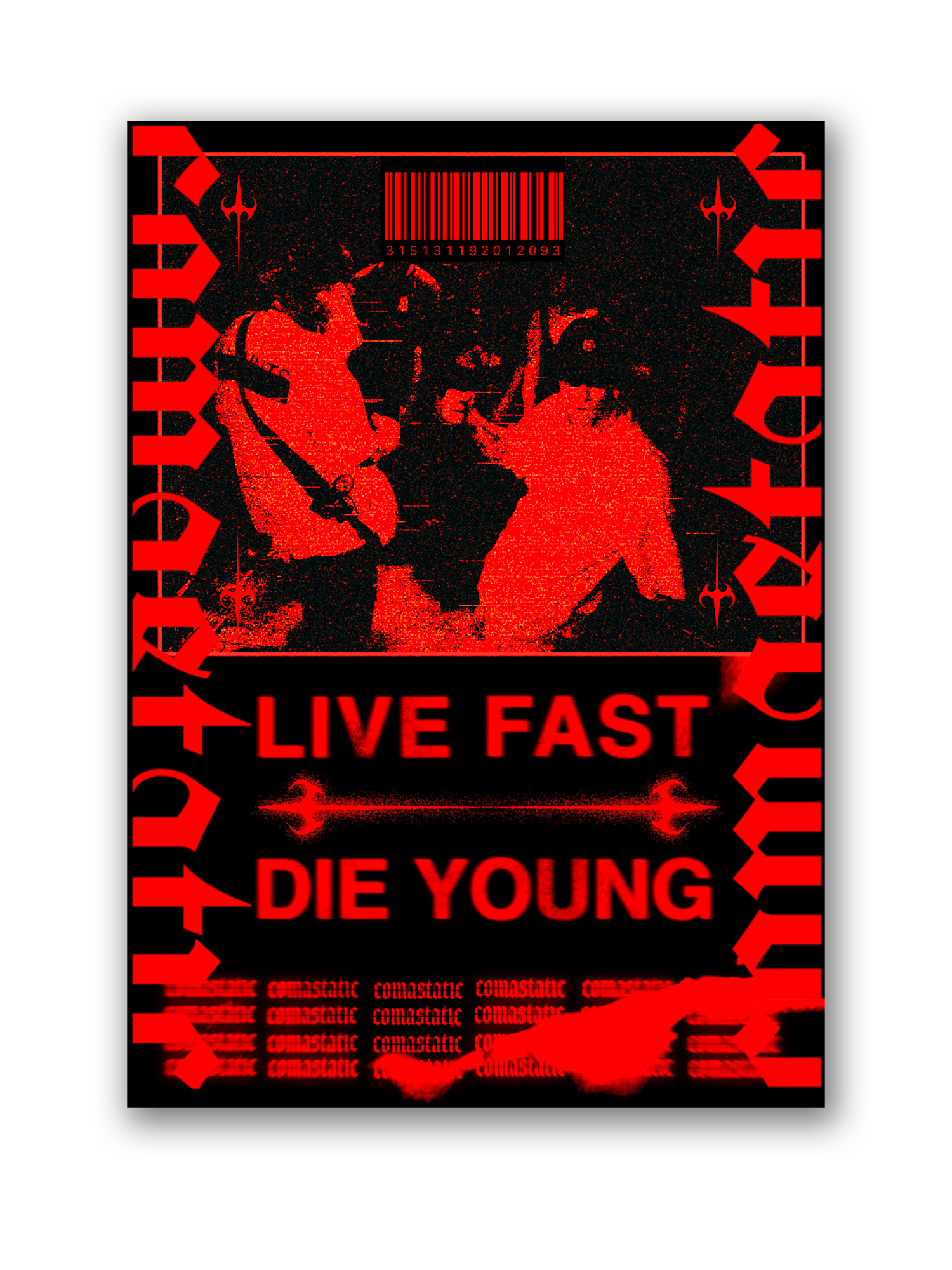 Poster "Live Fast Die Young"